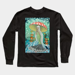 Amabie Mermaid Long Sleeve T-Shirt